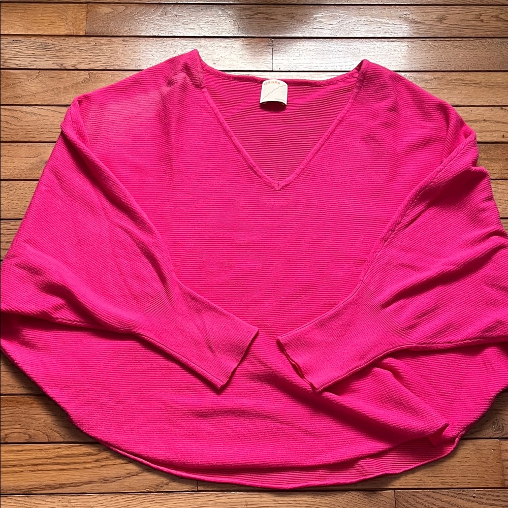 Kerisma Fuchsia V-Neck Women's Sweater
